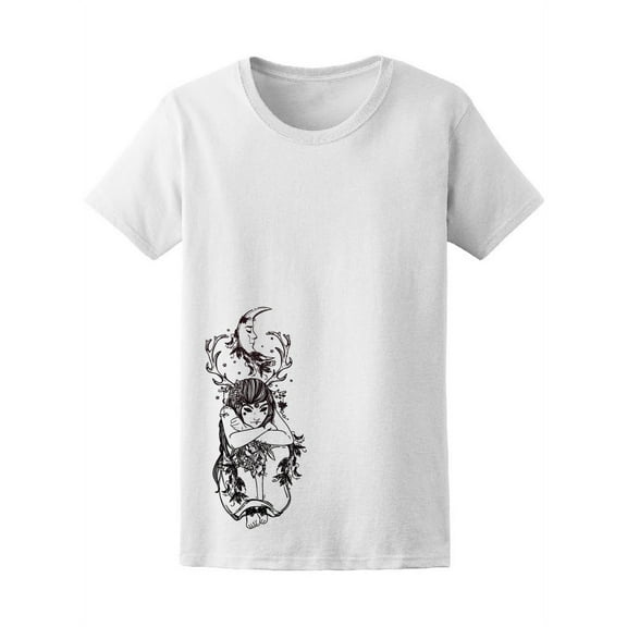 Fantasy Magic Forest Fairy T-Shirt Women -Image by Shutterstock, Female x-Large