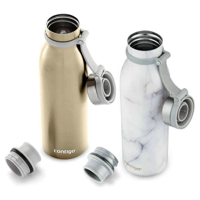 Contigo Thermalock Stainless Steel 20 oz Water Bottle, 2-pack