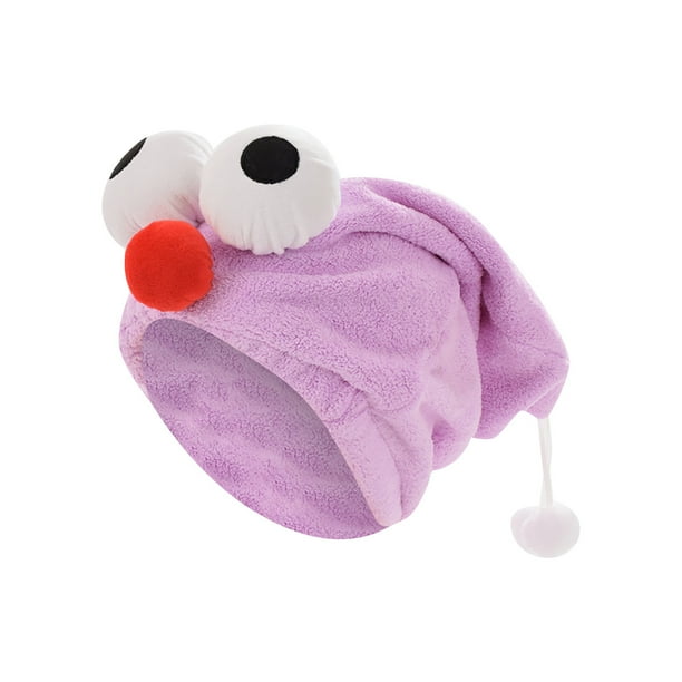 Coral Fleece Dry Hair Cap Cartoon Cute Big Eyes Cute Shower Cap Señoras Adulto Home Dry Hair Cap Gorro de Ducha