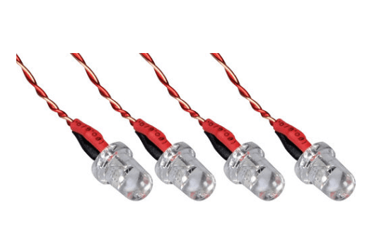 HobbyFlip 3.7v Red LED Lights Set Night Flying Quadctoper Red LED  (H107C-a33) Compatible with Hubsan X4 H107L