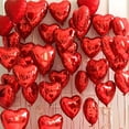 thumbnail image 4 of Heart Balloons for Valentines Day Decor Accessories, 18 In Large Heart Balloon Foil Rose Red Heart Balloons for Romantic Night Wedding Bridal Shower Decorations, 4 of 8