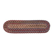 Colonial Mills Twilight Space-dyed Wool Blend Braided Indoor Stair Treads Rosewood 8" x 28" (13 pieces)