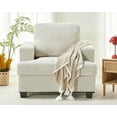 thumbnail image 4 of papajet Sofa, Comfy Couch- Armchair with Deep Seats, Modern Couch for Living Room, Beige Chenille, 4 of 7