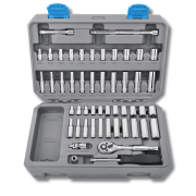 APOLLO TOOLS 50 Piece quarter inch Drive Socket Set DT0004