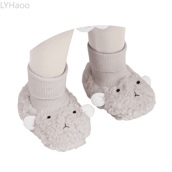 LYHaoo Baby Sneakers Winter Warm Soft Sole Walking Shoes For 0 2 Years Old Boys Girls Toddler First With Sizes 4.5 Toddler Gray(0-6 Months)
