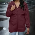 thumbnail image 4 of LEBONYARD Women's Rainproof Jacket with Hooded Long Sleeve Waterproof and Zipper Windbreaker with Pocket Raincoat, 4 of 7