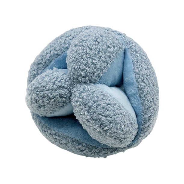 Juguete chirriante para perros, muebles de juego interactivos, protección resistente al desgaste, pelota de peluche para mascotas, juguete masticable azul