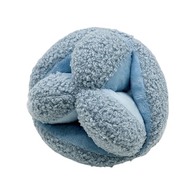 Juguete chirriante para perros, muebles de juego interactivos, protección resistente al desgaste, pelota de peluche para mascotas, juguete masticable azul
