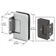 thumbnail image 2 of CRL P1N574SC Satin Chrome Pinnacle Series 5 Degree Wall Mount Short Back Plate Hinge, 2 of 2