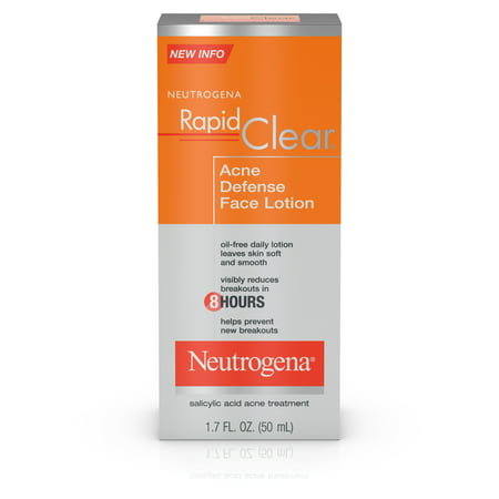 Neutrogena Rapid Clear Acne Defense Face Lotion, 1.7 fl. (Best Acne Scar Removal Cream)