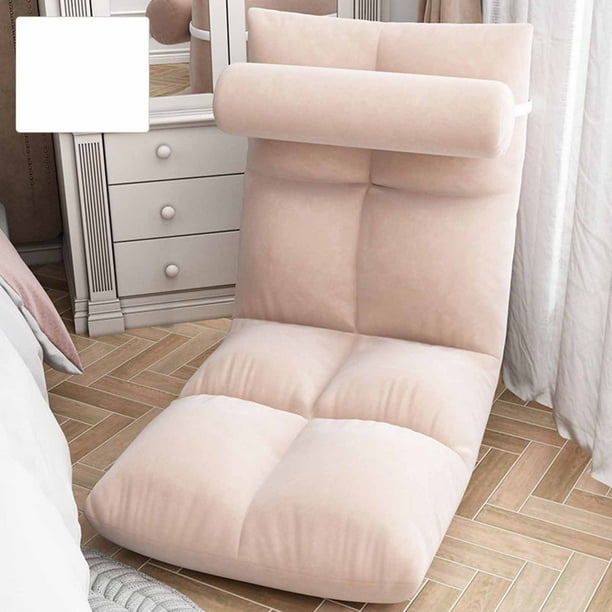Silla de Piso Con Respaldo Ajustable, Sillón Con Estructura de Metal Resistente, Silla para Juegos de Franela Suave y Gruesa, Adecuada para Tomar Sestas, Leer, Jugar y Meditar