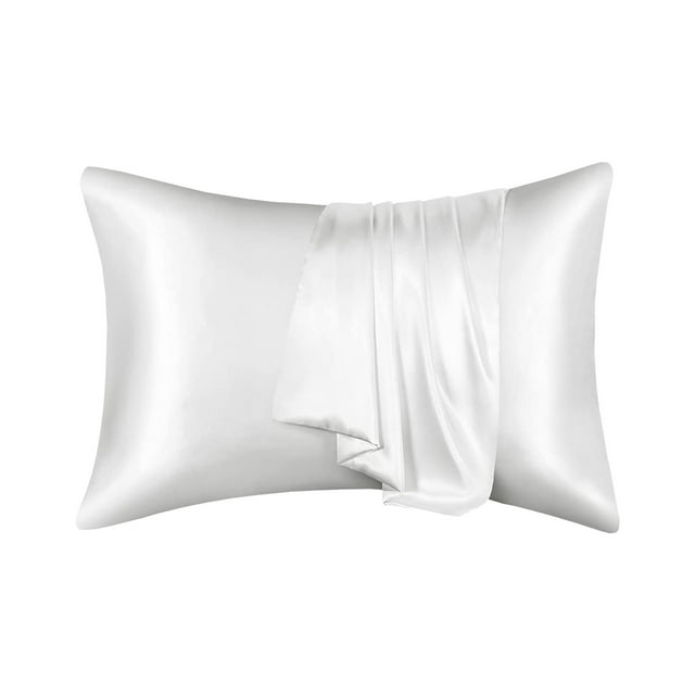 Bdday Outdoor Pillow Covers 2 Pcs Emulation Silk Satin Pillowcase Comfortable Pillow Cover Pillowcase for Bed Throw Hair Beauty Pillow Covers Pillow Covers Standard Size