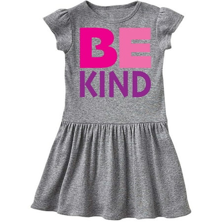 

Inktastic Be Kind Logo in Pink and Purple Gift Toddler Girl Dress
