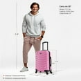 thumbnail image 3 of InUSA Endurance 20" Hardside Lightweight Luggage with Spinner Wheels, Handle, and Trolley, Pink, 3 of 10