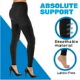 thumbnail image 4 of ABSOLUTE SUPPORT Plus Size Footless Compression Pantyhose 20-30mmHg Black, 2X-Large, 4 of 8