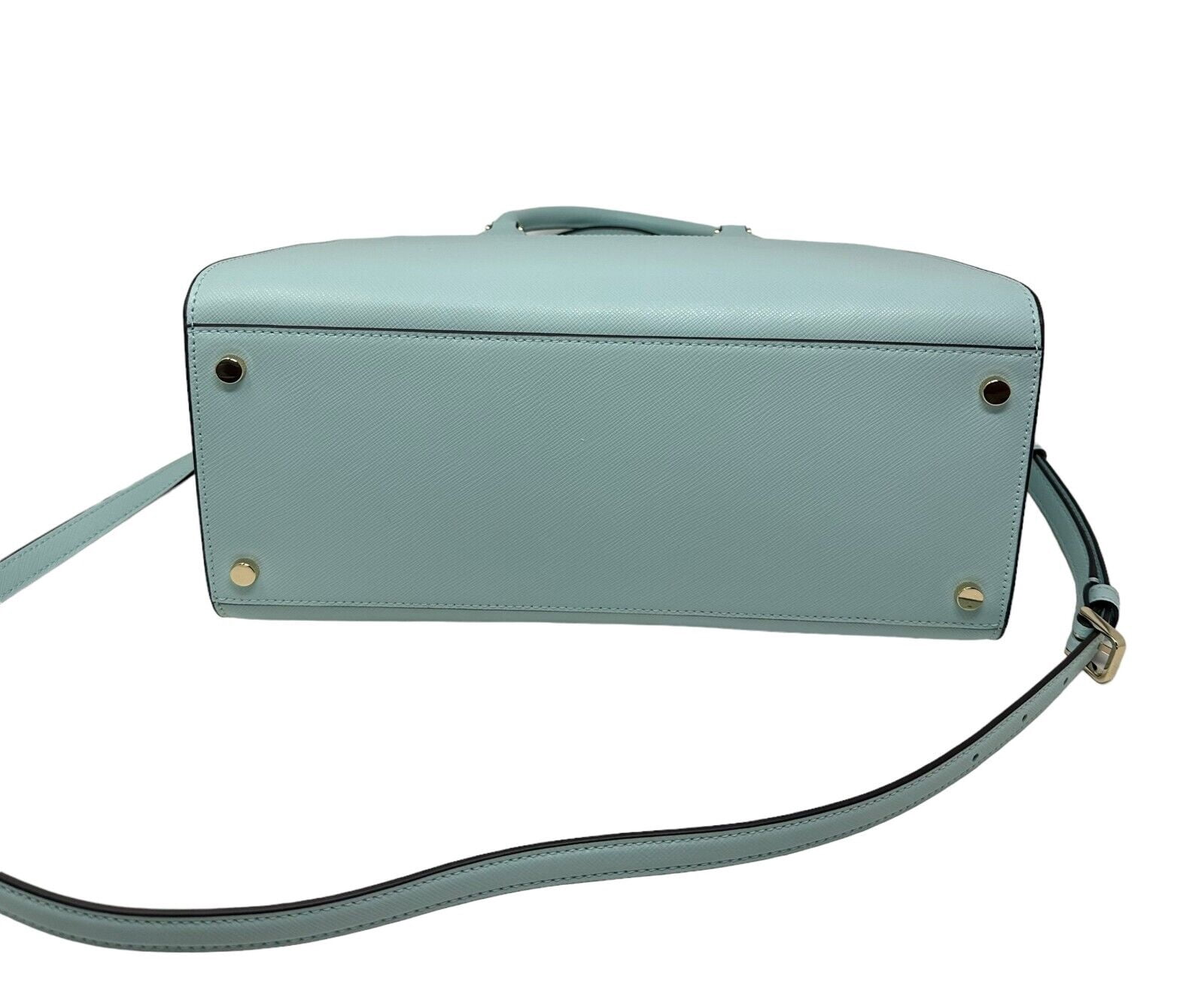 Kate Spade Madison Saffiano Leather Medium TopZip Blue Glow
