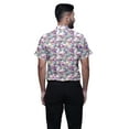 thumbnail image 3 of BESTMAN Chemise Décontractée Ajustée en Coton à Manches Courtes Imprimée pour Hommes, 3 of 5