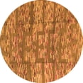 thumbnail image 1 of Ahgly Company Indoor Round Abstract Orange Modern Area Rugs, 7' Round, 1 of 4