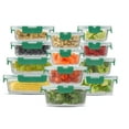 thumbnail image 2 of JoyJolt 24-Piece Fluted Food Storage Container Set with Lids - Green, 2 of 5