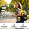 thumbnail image 2 of Kuiaobaty Taxi Pattern 3 Pcs Backpack Set with Pencil Case for Kids Boys 17 Inch Backpack and Lunch Bag Set with Bottle Holder Multi Pockets Bookbag with Pencil Bags for School Camping, 2 of 7