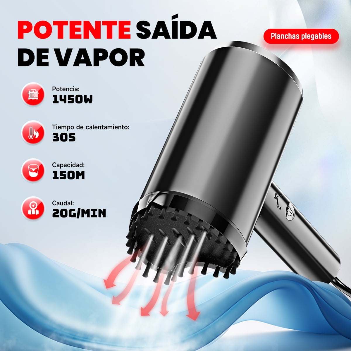 Electric Hanging Handheld Garment Steamer for Clothes, Travel Home Portable Handheld Design, Strong Penetrating Steam