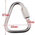 thumbnail image 3 of Mosquetones De Acero Inoxible Clip Para Hamaca Camping Correa De Perro Lvero De Camping Al Aire Libre Rápido 10 Mm Macarena Mosquetón al aire libre, 3 of 8