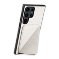 thumbnail image 5 of Allytech Slim Case Compatible with Samsung Galaxy S24 Ultra, Crocodile Print PU Leather Magnetic Hidden Card Holder Kickstand Shockproof Full Body Protective Wallet Case for Women Men, White, 5 of 7