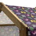 thumbnail image 5 of Funny Pet House, Funny Cartoon Style Jungle Animals Palm Leaves on Purple Background Savannah Theme, Outdoor & Indoor Portable Dog Kennel with Pillow and Cover, 5 Sizes, Multicolor, by Ambesonne, 5 of 5