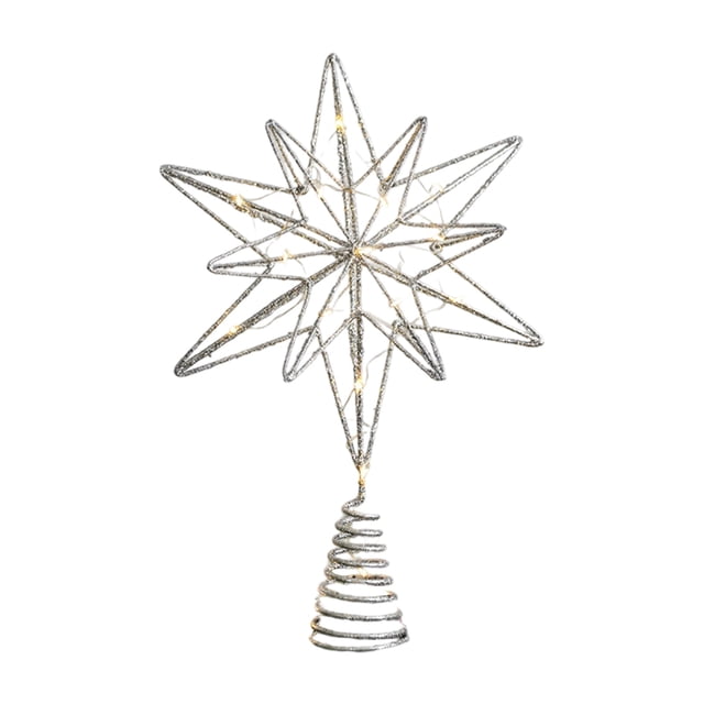 Top Star para las fiestas navideñas Adorno colgante de calidad para fiestas en casa y celebraciones estacionales Diseño elegante y brillante Características: