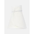 thumbnail image 3 of Time and Tru Women's Packable Straw Visor Hat, White, 3 of 3
