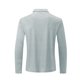 thumbnail image 5 of Blusa y camisa de manga larga con cuello vuelto para hombre, informal, de manga larga, con cremallera y solapa a rayas, blusa de manga larga con cuello vuelto, blusa de poliéster para hombre, 5 of 9