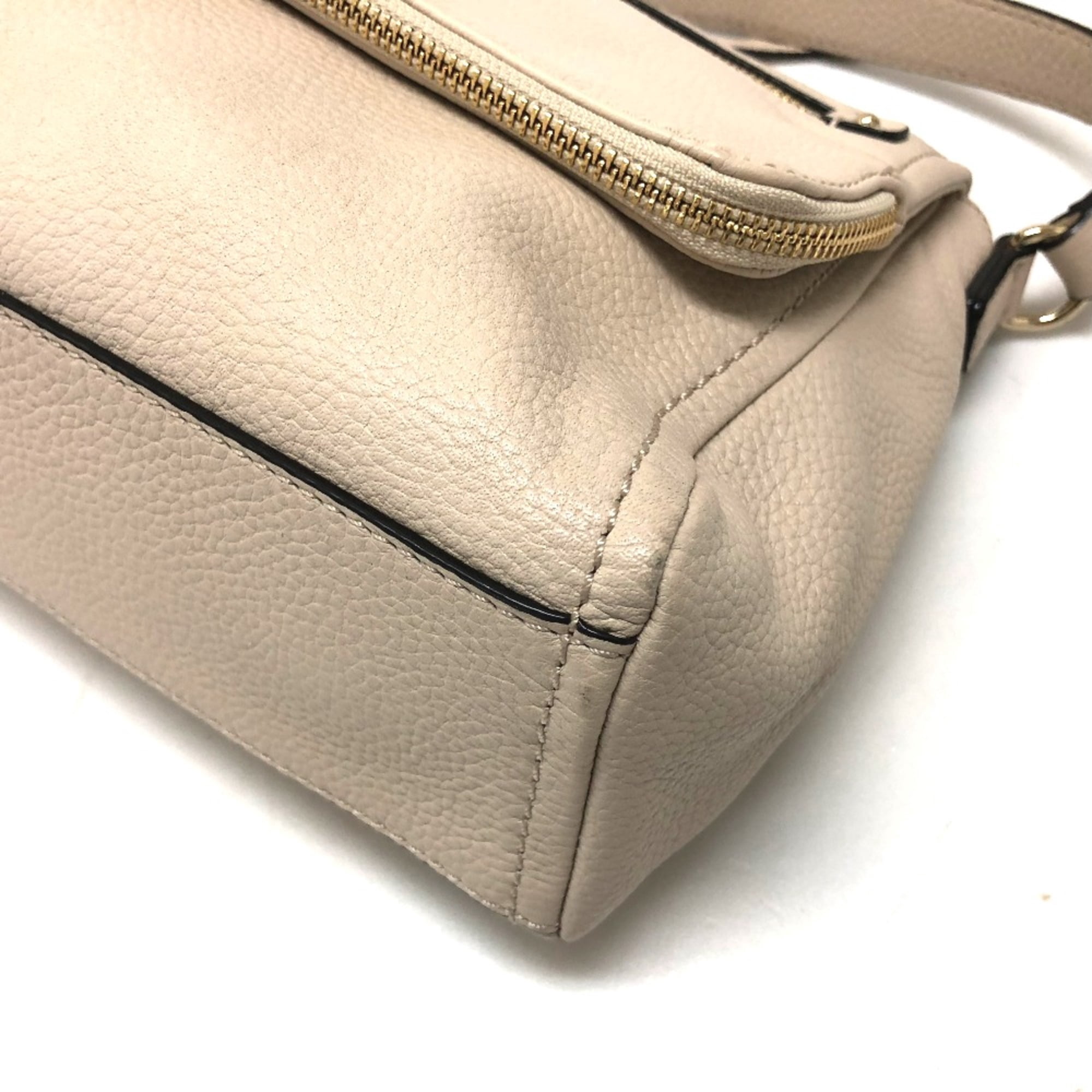 Pre-Owned Kate Spade PXRU6223 Crossbody Bag 2WAY Hand Bag Shoulder Bag Light Beige (Good)