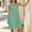 Green, variant on Josdec Women's V-Neck Sleeveless Midi Dress Asymmetric Striped with Pocket Loose Casual for Daily Wear S-XXL