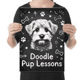 thumbnail image 2 of Doodle Pup Lessons Chalkboard Art - Dog Lovers - 13x19 Poster Print, 2 of 5