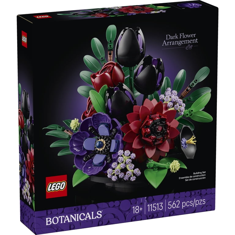 LEGO Botanicals Dark Flower Arrangement - Building Set for Adults