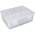 thumbnail image 2 of 14-Compartment Storage Box Set, White, Small Bead Organizers Plastic Storage Cases Bead Storage Containers Transparent with Hinged Lid and Rectangle Craft Supply Case, 2 of 9