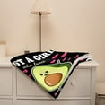 thumbnail image 5 of Yibo Avocado Gift Blanket Flannel Soft and Comfortable Anti-static Bed Sofa Blanket, 5 of 9