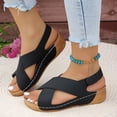 thumbnail image 6 of Willtoo Orthopedic Sandals Women Dressy Lightweight Arch Support Sandals Casual Crisscross Strap Open Toe Summer Shoes 2026, 6 of 6