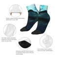 thumbnail image 3 of Goofa Undersea Shark Pattern Non Slip Socks with Grips for Elderly, Crew Socks Yoga Hospital Socks Cushioned Sole Gripper Socks for Men Women, 3 of 5