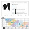 thumbnail image 7 of YUSHOW Mens Thermals Underwear Set Thin Wicking Base Layer Crew Neck Long Johns, 7 of 7