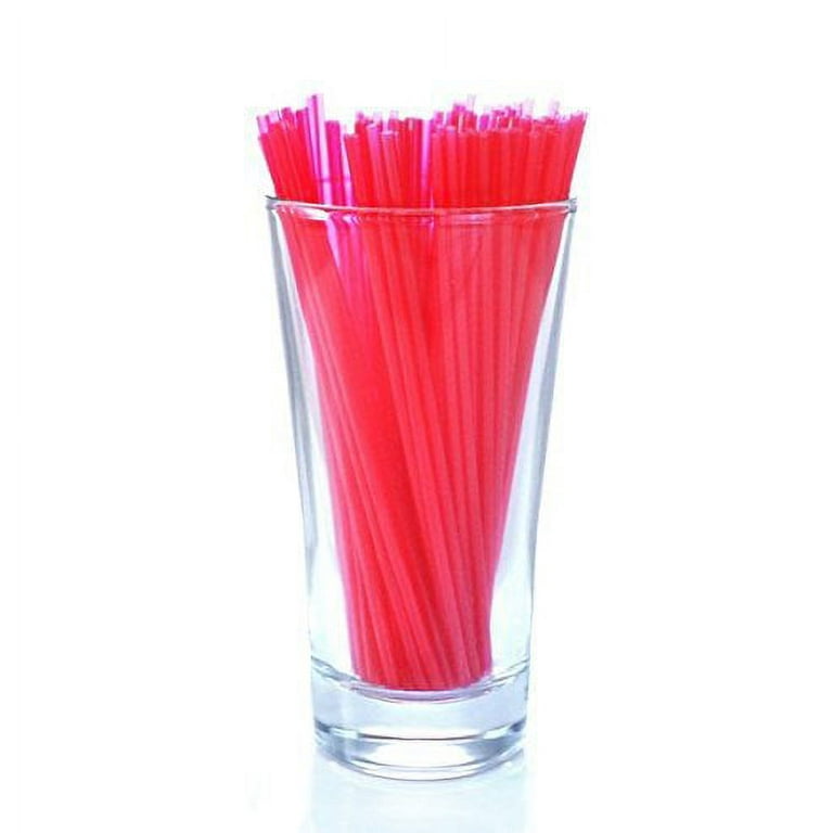 Wow Plastic Disposable Plastic Drinking Straws - 500 Count (Red/Green) -  Value Pack