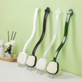 thumbnail image 6 of CHENjy Bath Brush with Long Handle, Soft Nylon Back Scrubber Removes Dead Skin and Dirt, Ergonomic Plastic Grip for Wet or Dry Brushing to Boost Circulation, White, 6 of 7