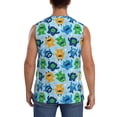 thumbnail image 4 of Uemuo Cartoon Monster Pattern Men's Sleeveless T-Shirt,Muscle Athletic Tank Top, Moisture-wicking Quick-dry Breathable Classic Tee Top for Gym Run Outdoor Sports-3X-Large, 4 of 8