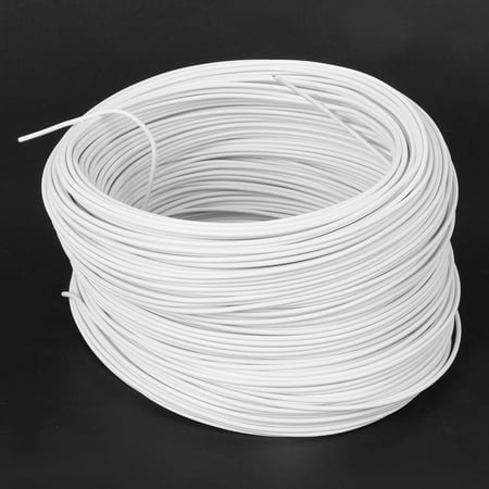 

EBTOOLS Galvanized Iron Wire Flat Tie Multifuncational Sturdy Strings Galvanized White Plant Twist Ties Hand‑Made Grape Branch Ties 0.55mm 100meter