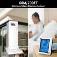 thumbnail image 4 of TFixol Indoor Outdoor Thermometer Digital Wire-less Hygrometer with LCD Touchscreen Backlight Humidity Monitor Temperature and Humidity Guage Meter for Home/Office/Greenhouse, 4 of 7
