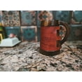 thumbnail image 5 of Handmade Wooden Beer Mug with Leather Wrap Medieval Viking Tankard, Mango Wood Renaissance Drinkware Gift, 5 of 7