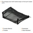 thumbnail image 5 of Uxcell 9"x2"x6" Portable Travel Mesh Toiletry Cosmetic Makeup Bag with Zipper, Black, 5 of 5