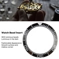 thumbnail image 3 of Ceramic Watch Bezel Insert, 41.5mm Clear Digit Scale , Replacement Part With Luminous Beads, Portable Design For Watchmakers, 3 of 8