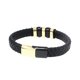 thumbnail image 5 of Brazalete de acero inoxidable para hombre, pulsera tejida de piel sintética, pulsera magnética, regalos, 5 of 5