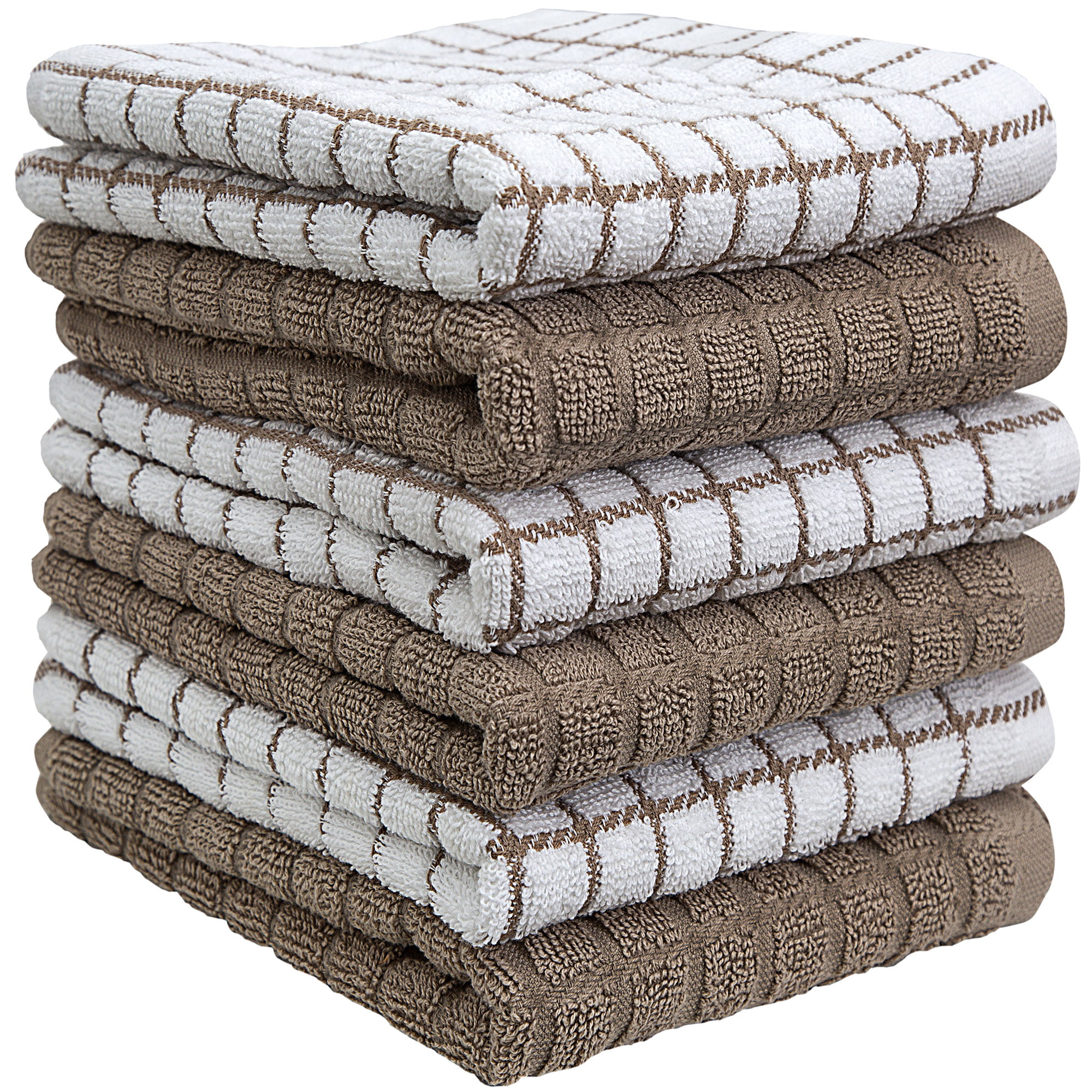 Bumble Premium Kitchen Towels (16”x 28”) Red Ribbed Check Design | Soft,  Highly Absorbent with Hanging Loop | Natural Ring Spun Cotton | Large  Kitchen